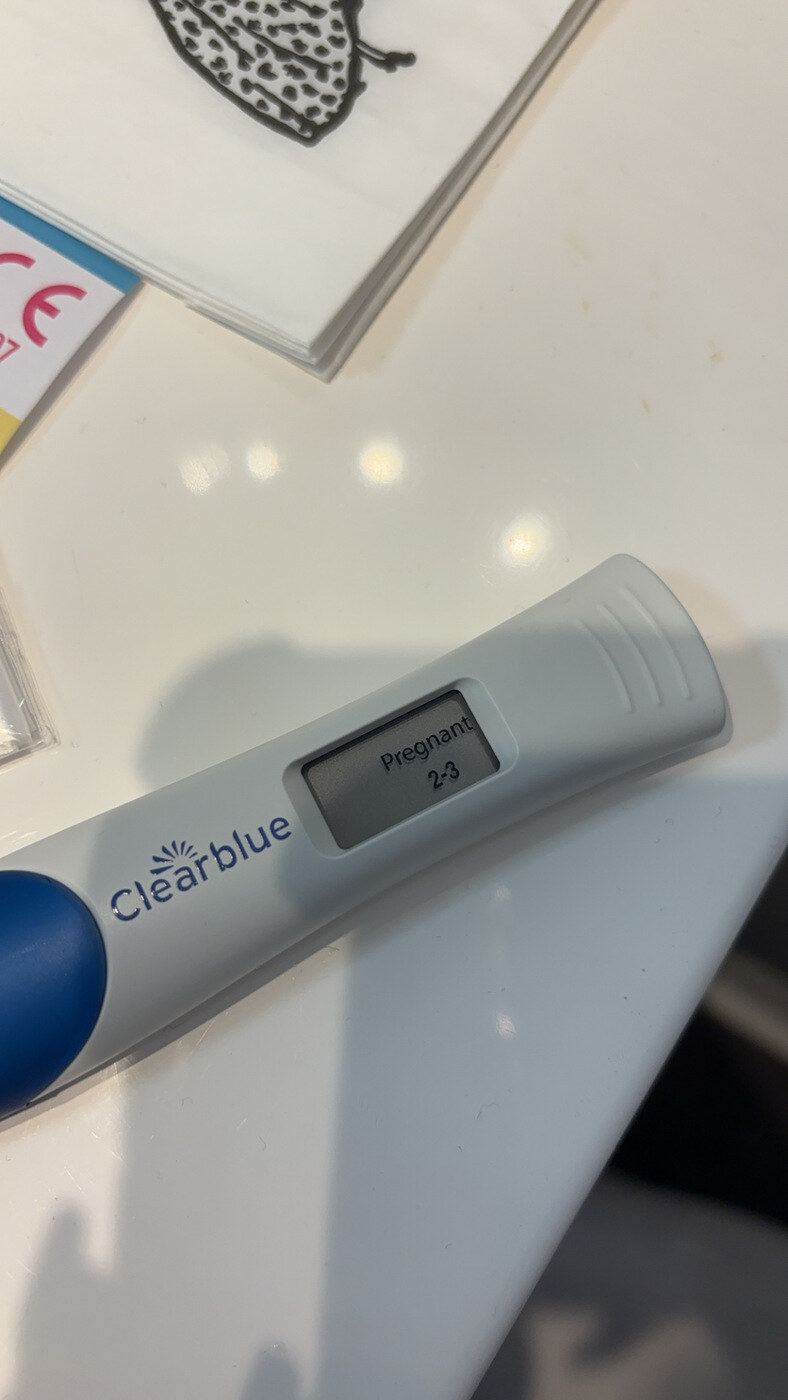 A positive pregnancy test